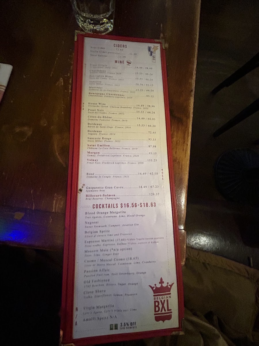 BXL Cafe Menu - Image 4